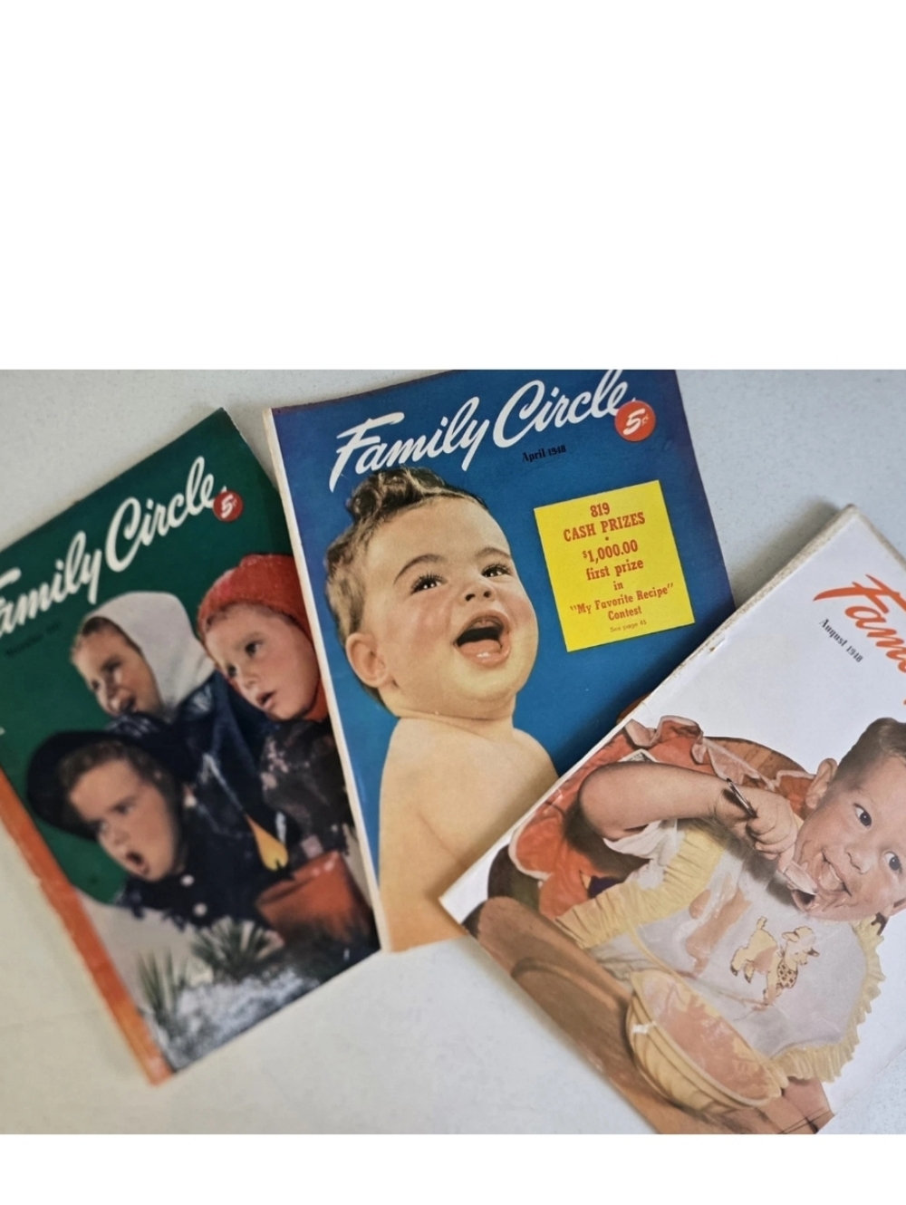 Family Circle Vintage Magazine Lot 1947 1948
